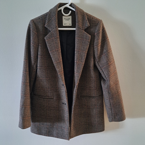 Abercrombie & Fitch Plaid Blazer Coat Sz Small - Picture 4 of 11